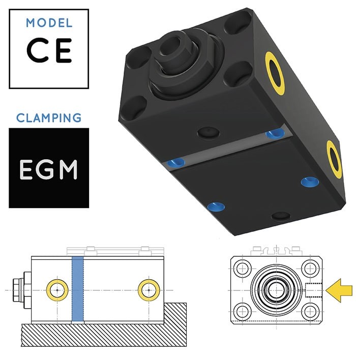 V250CE Block Cylinder • clamping EGM