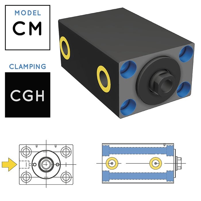 V450CM Block Cylinder • clamping CGH