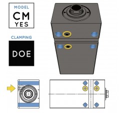 V450CM-YES Vérin Hydraulique • fixation DOE