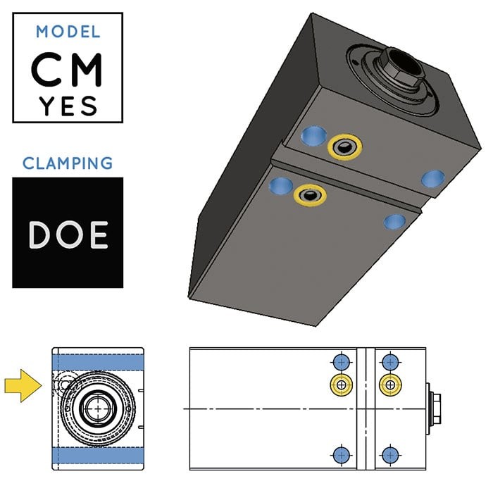 V450CM-YES Block Cylinder • clamping DOE