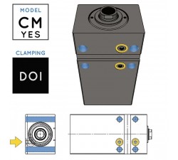 V450CM-YES Cilindro Idraulico • fissaggio DOI