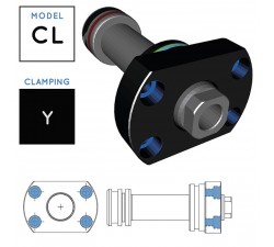 V400CL Integrated Hydraulic Cylinder • clamping Y, flanged cartridge