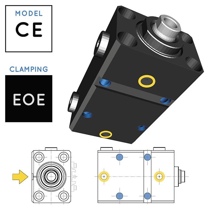 V250CE Block Cylinder • clamping EOE