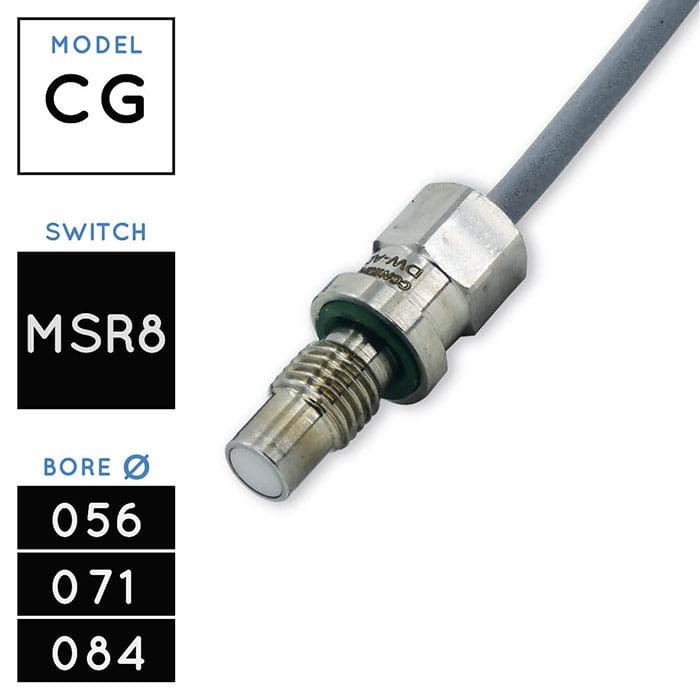 MSR8 Détecteur Inductif PNP • Vérins Hydrauliques V270CG • alésages Ø 056, 071, 084