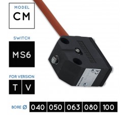 MS6 Micro Meccanico 180 °C • Cilindri Idraulici V450CM • versioni T - V • alesaggi Ø 040, 050, 063, 080, 100