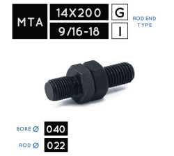 MTA14X200 • MTA9/16-18 • Metric Male Thread • rod Ø 022