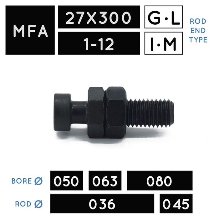 MFA27X300 • MFA1-12 • Floating Joint • rod Ø 036, Ø 045