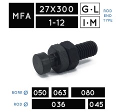 MFA27X300 • MFA1-12 • Testa a martello • stelo Ø 036, Ø 045