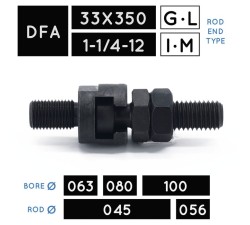 DFA33X350 • DFA1-1/4-12 • Testa a martello con femmina • stelo Ø 045, Ø 056