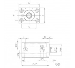 V450CM Block Cylinder • clamping CGH