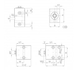 V450CM Block Cylinder • clamping EGM