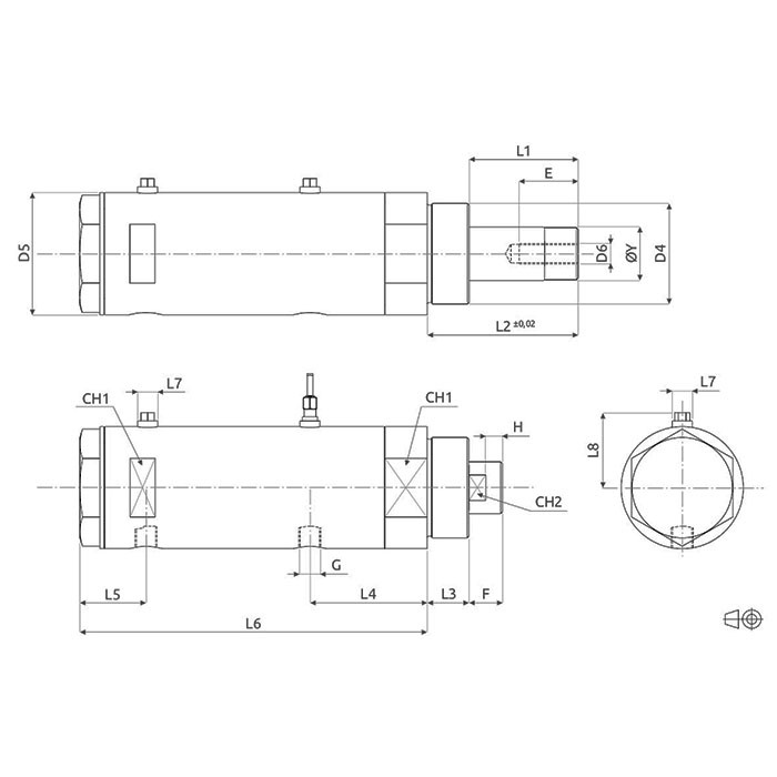 V270CG SelfLocking Compact Hydraulic Cylinders • Vega Cylinders