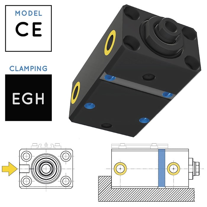 V250CE Block Cylinder • clamping EGH