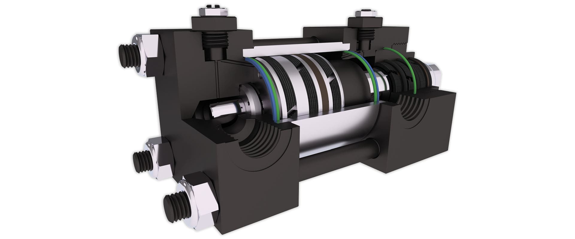 Langhub-Hydraulikzylinder mit Hydraulikdruck von bis zu 215 bar